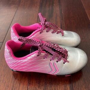 Like new Girls Toddler Soccer Cleats Size 9